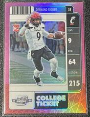 Desmond Ridder [Pink] #4 Football Cards 2022 Panini Chronicles Draft Picks Contenders Optic Prices
