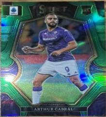 Arthur Cabral [Green] #110 Soccer Cards 2022 Panini Select Serie A Prices