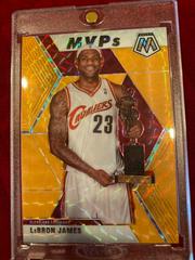 LeBron James [Orange Fluorescent] Basketball Cards 2019 Panini Mosaic Prices