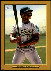 Rickey Henderson [5x7 Gold] #TR-61 Baseball Cards 2020 Topps Turkey Red Prices