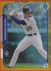 Nolan Arenado [Gold Refractor] #160 Baseball Cards 2015 Bowman Chrome Prices