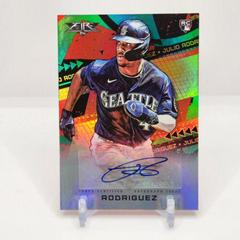 Julio Rodriguez [Green] Baseball Cards 2022 Topps Fire Autographs Prices