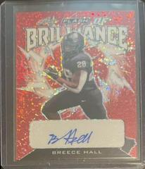 Breece Hall [Metalized Sparkles Red] #FB-BH1 Football Cards 2022 Leaf Flash of Brilliance Autographs Prices