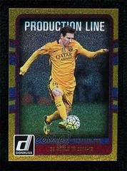 Lionel Messi [Gold] #10 Soccer Cards 2016 Panini Donruss Production Line Prices