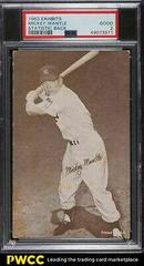 Mickey Mantle Baseball Cards 1963 Exhibits Statistic Back Prices