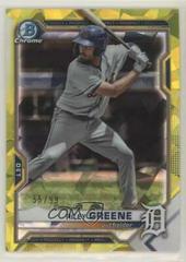 Riley Greene [Yellow] #BDC-107 Baseball Cards 2021 Bowman Draft Sapphire Prices