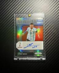 Lionel Messi [Silver Prizm] Soccer Cards 2022 Panini Prizm World Cup International Ink Autograph Prices