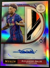 Alejandro Balde #MB-AB Soccer Cards 2021 Topps Merlin Chrome UEFA Match Ball Signatures Prices