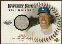 Duke Snider Baseball Cards 2001 Upper Deck Sweet Spot Game Jersey Prices