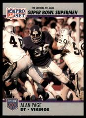 Alan Page #86 Football Cards 1990 Pro Set Super Bowl 160 Prices