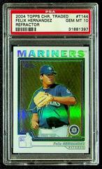 Felix Hernandez [Refractor] #T144 Baseball Cards 2004 Topps Chrome Traded Prices