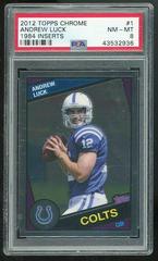 Andrew Luck #1 Football Cards 2012 Topps Chrome 1984 Inserts Prices