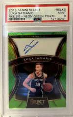 Luka Samanic [Neon Green Prizm] #RS-LKS Basketball Cards 2019 Panini Select Rookie Signatures Prices