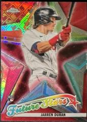 Jarren Duran [Red] Baseball Cards 2022 Topps Chrome Logofractor Future Stars Prices