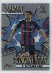 Robert Lewandowski #PF-7 Soccer Cards 2022 Topps Finest UEFA Club Competitions Prized Footballers Prices
