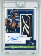 Russell Wilson [Patch Autograph Platinum] #121 Football Cards 2018 Panini One Prices