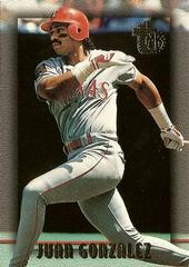 Juan Gonzalez #30 Baseball Cards 1995 Topps Embossed Prices