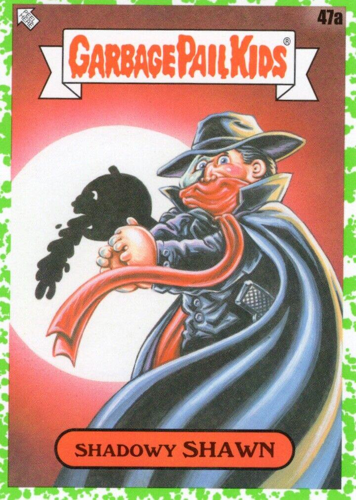 Shadowy Shawn [Green] #47a Garbage Pail Kids Book Worms