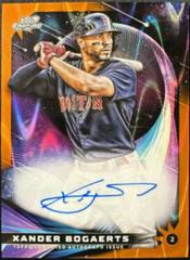 Xander Bogaerts [Orange Galactic] #SGA-XB Baseball Cards 2022 Topps Cosmic Chrome Star Gaze Autographs Prices