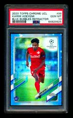 Karim Adeyemi [Blue Bubbles] #99 Soccer Cards 2020 Topps Chrome UEFA Champions League Prices