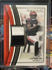 Tee Higgins #2 Football Cards 2023 Panini Immaculate Remarkable Memorabilia Prices