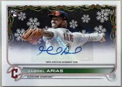 Gabriel Arias #WHA-GA Baseball Cards 2022 Topps Holiday Autographs Prices
