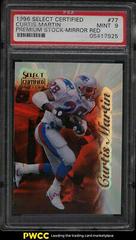 Curtis Martin [Premium Stock Mirror Red] #77 Football Cards 1996 Select Certified Prices