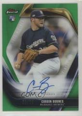 Corbin Burnes [Green Refractor] #FFA-CB Baseball Cards 2019 Topps Finest Firsts Autographs Prices