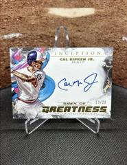Cal Ripken Jr. Baseball Cards 2023 Topps Inception Dawn of Greatness Autographs Prices