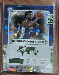 Joel Embiid [Green Ice] Basketball Cards 2021 Panini Contenders International Ticket Prices