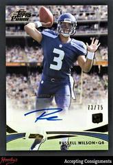Russell Wilson [Autograph Gold] #78 Football Cards 2012 Topps Prime Prices