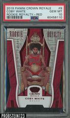 Coby White [Red] #9 Basketball Cards 2019 Panini Crown Royale Rookie Royalty Prices