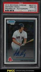 Anthony Rizzo [Autograph] Baseball Cards 2010 Bowman Chrome Prospects Prices