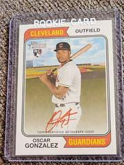 Oscar Gonzalez [Special Edition Red Ink] #ROA-OG Baseball Cards 2023 Topps Heritage Real One Autographs Prices