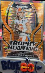 Trevor Lawrence [Orange Pulsar] #TH-5 Football Cards 2023 Panini Prizm Draft Picks Trophy Hunting Prices