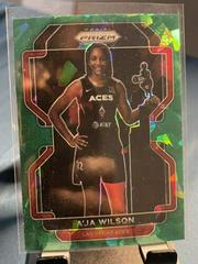 A'ja Wilson [Green Ice] #128 Basketball Cards 2022 Panini Prizm WNBA Prices