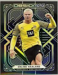 Erling Haaland [Electric Etch Yellow] Soccer Cards 2021 Panini Obsidian Prices