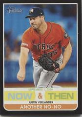 Justin Verlander Baseball Cards 2020 Topps Heritage Now & Then Prices