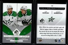 Joe Pavelski, Jason Robertson #C-2 Hockey Cards 2022 SP Authentic Collaborations Prices