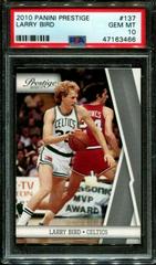 Larry Bird Basketball Cards 2010 Panini Prestige Prices