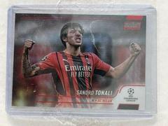 Sandro Tonali [Red Wave] Soccer Cards 2021 Stadium Club Chrome UEFA Champions League Prices