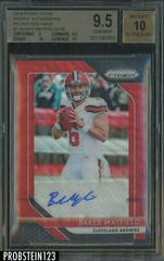 Baker Mayfield [Red Wave] #1 Football Cards 2018 Panini Prizm Rookie Autographs Prices