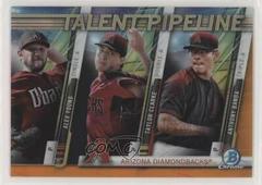 Alex Young, Taylor Clarke, Anthony Banda [Orange Refractor] Baseball Cards 2017 Bowman Talent Pipeline Prices