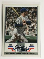 Mickey Mantle #STM-2 Baseball Cards 2022 Topps Salute to The Mick Prices
