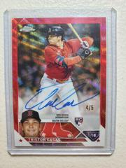 Triston Casas [Red Wave] #RA-TC Baseball Cards 2023 Topps Chrome Rookie Autographs Prices