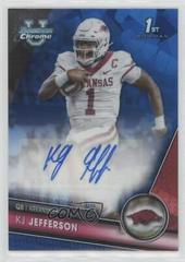 KJ Jefferson #PA-KJJ Football Cards 2023 Bowman Chrome University Sapphire Prospect Autographs Prices
