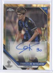 Charles De Ketelaere [Gold Lava Refractor] Soccer Cards 2021 Topps Chrome UEFA Champions League Autographs Prices