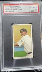 Rube Marquard [Pitching Follow Through] Baseball Cards 1909 T206 Sovereign 460 Prices