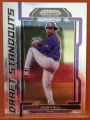Jaden Hill #DS-JH Baseball Cards 2021 Panini Prizm Draft Picks Standouts Prices