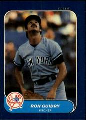 Ron Guidry #22 Baseball Cards 1986 Fleer Mini Prices